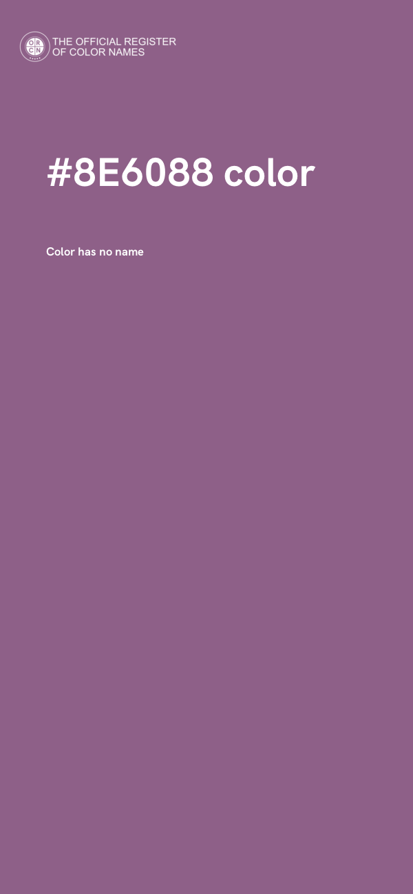 #8E6088 color image