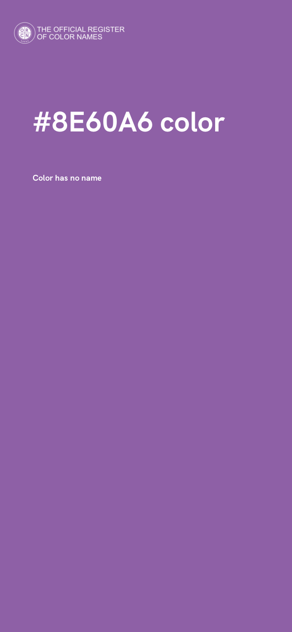 #8E60A6 color image
