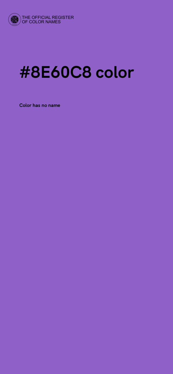 #8E60C8 color image