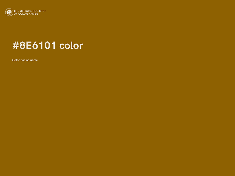 #8E6101 color image