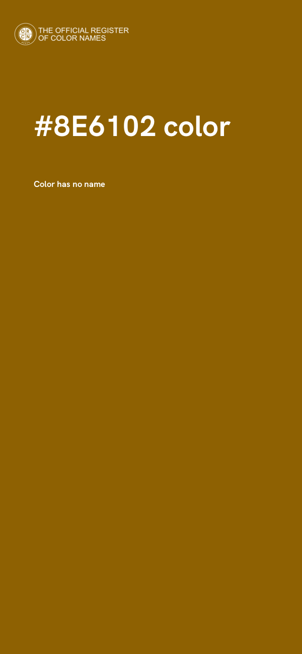 #8E6102 color image