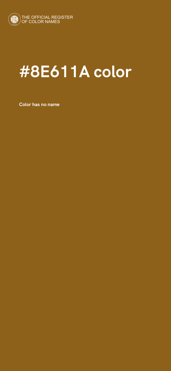 #8E611A color image