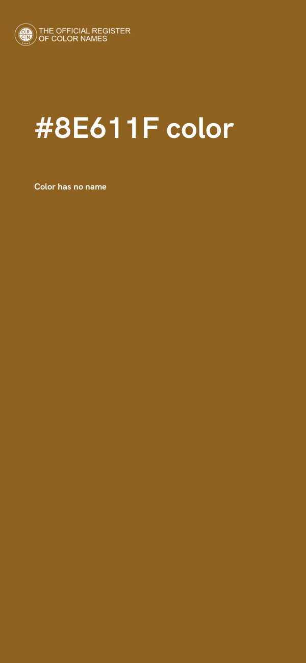 #8E611F color image