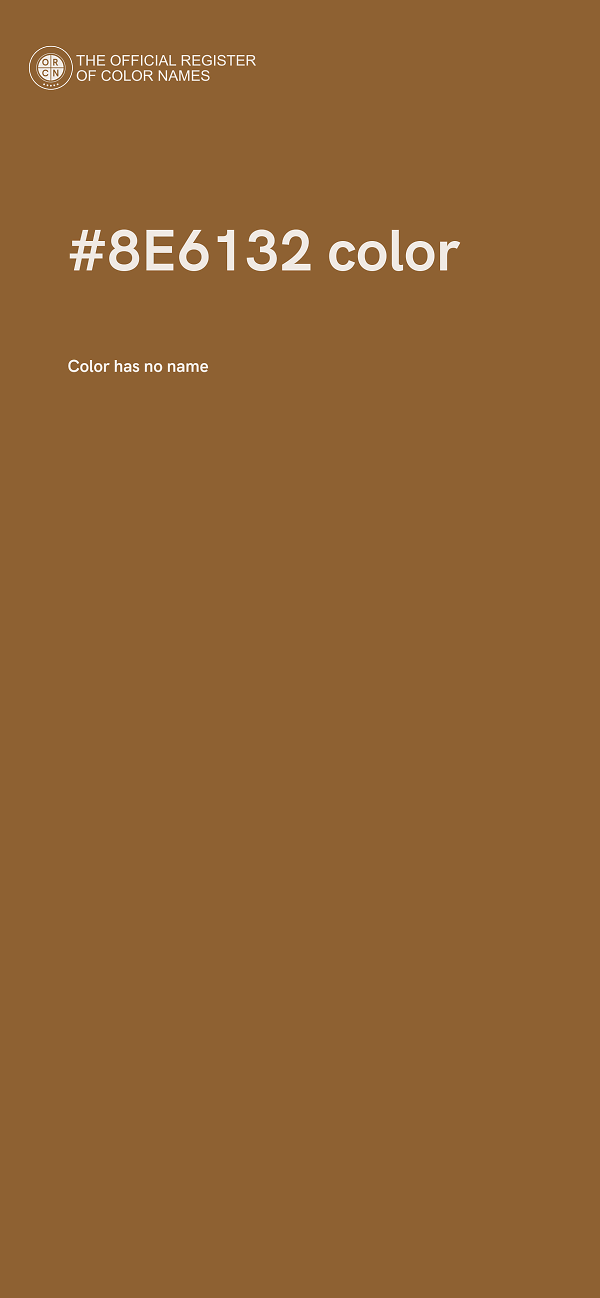 #8E6132 color image