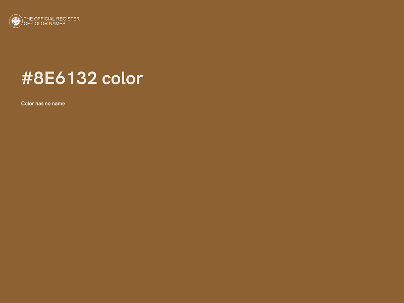 #8E6132 color image