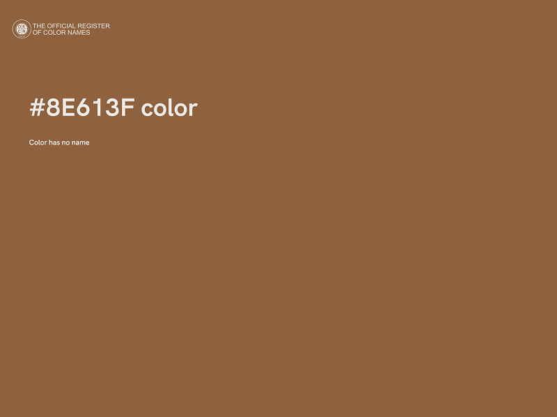 #8E613F color image