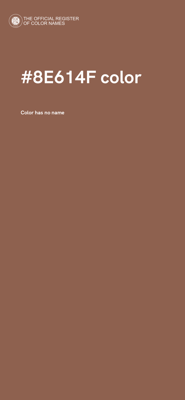 #8E614F color image