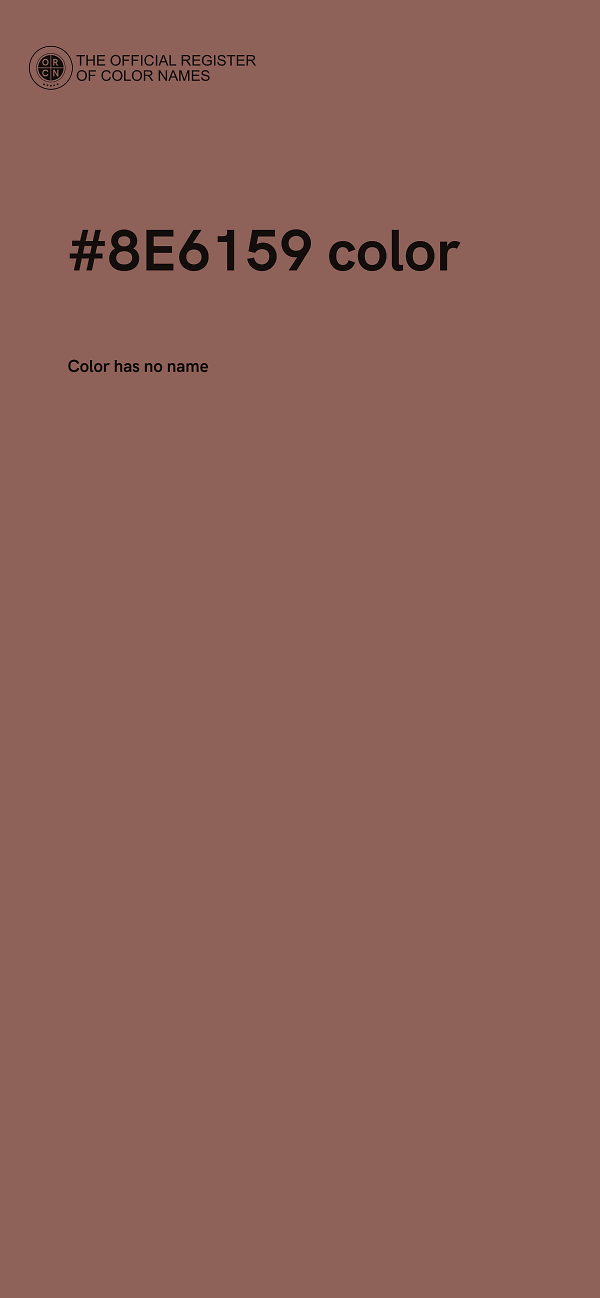 #8E6159 color image
