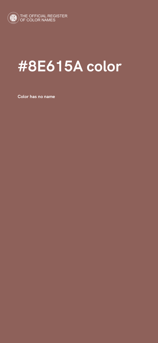 #8E615A color image