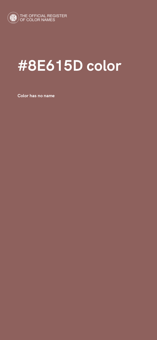 #8E615D color image