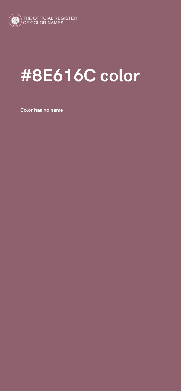 #8E616C color image