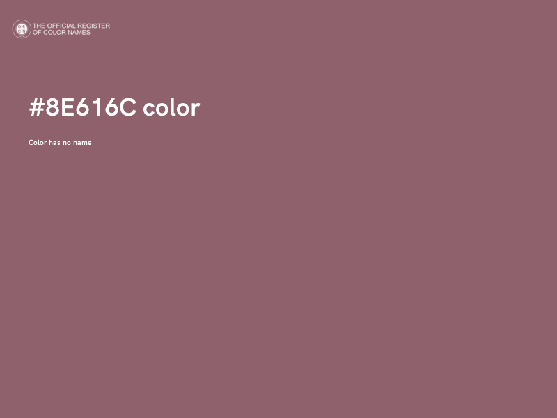 #8E616C color image