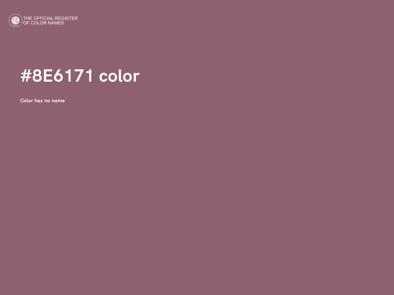#8E6171 color image