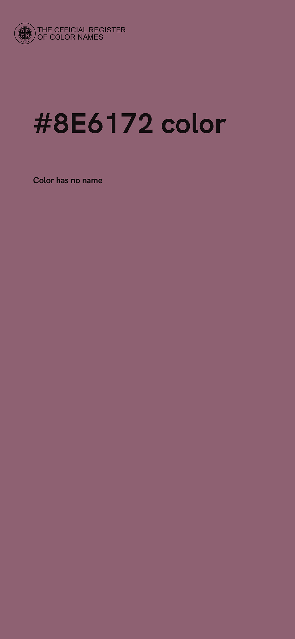 #8E6172 color image
