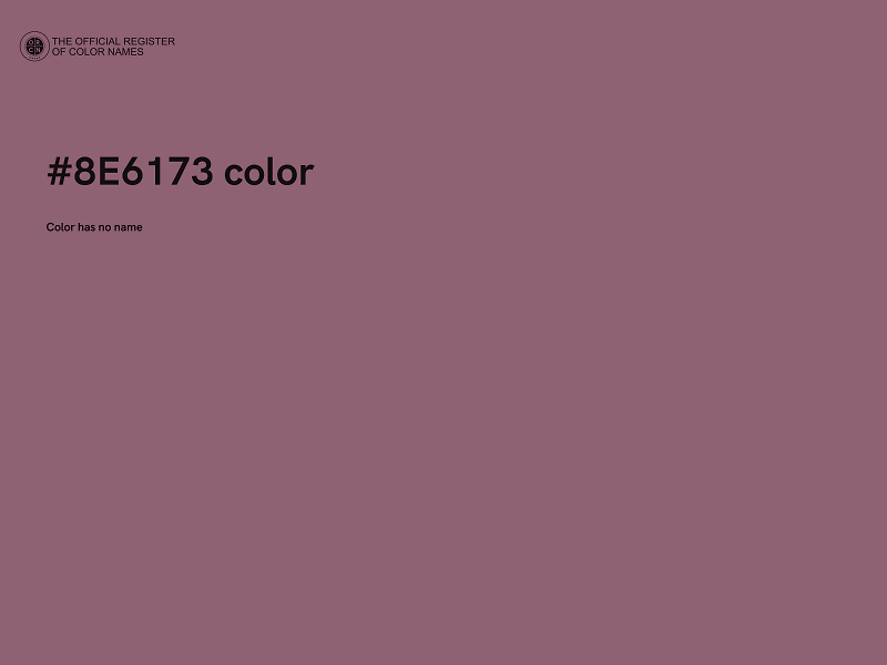 #8E6173 color image