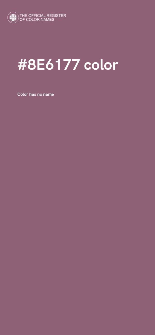 #8E6177 color image