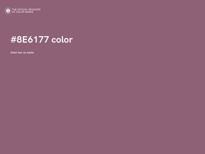 #8E6177 color image