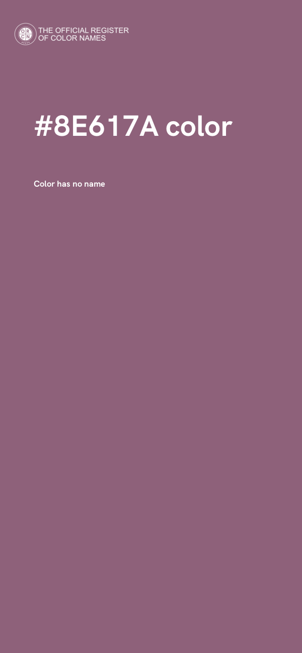 #8E617A color image