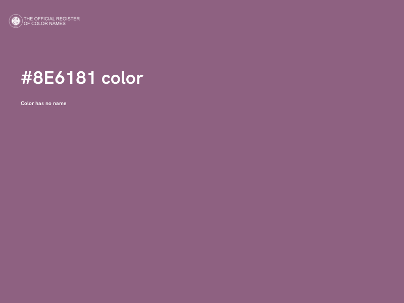 #8E6181 color image