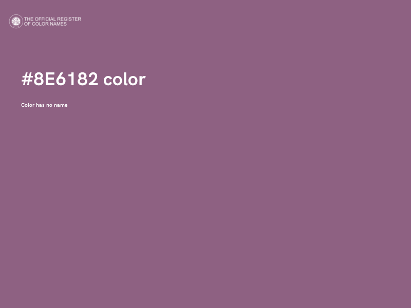 #8E6182 color image