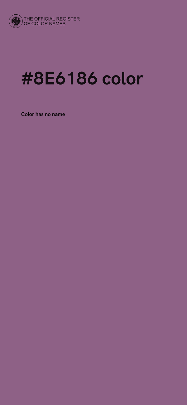 #8E6186 color image