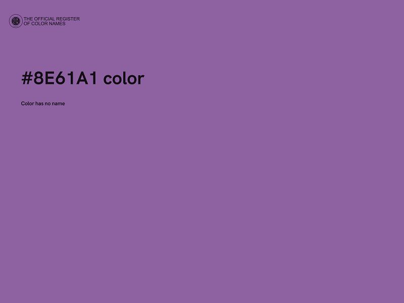 #8E61A1 color image