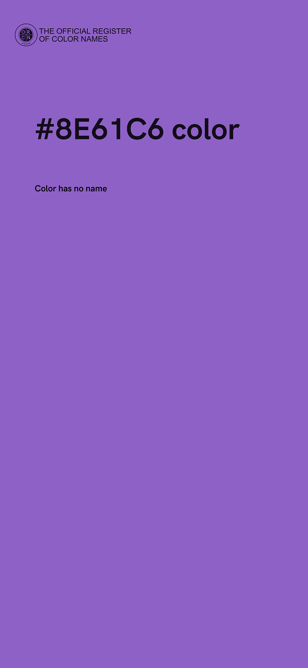 #8E61C6 color image