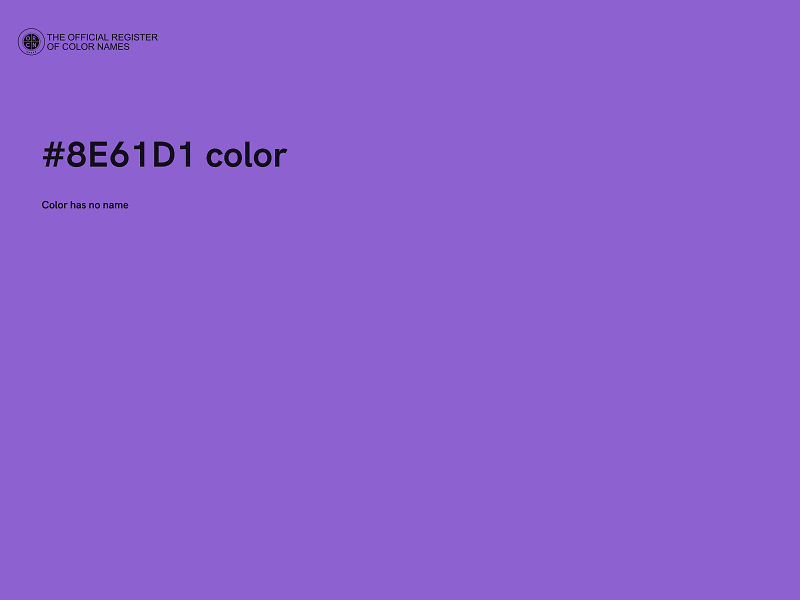 #8E61D1 color image