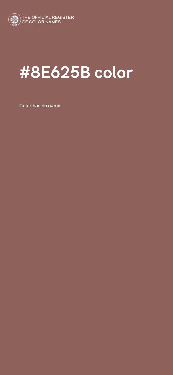 #8E625B color image
