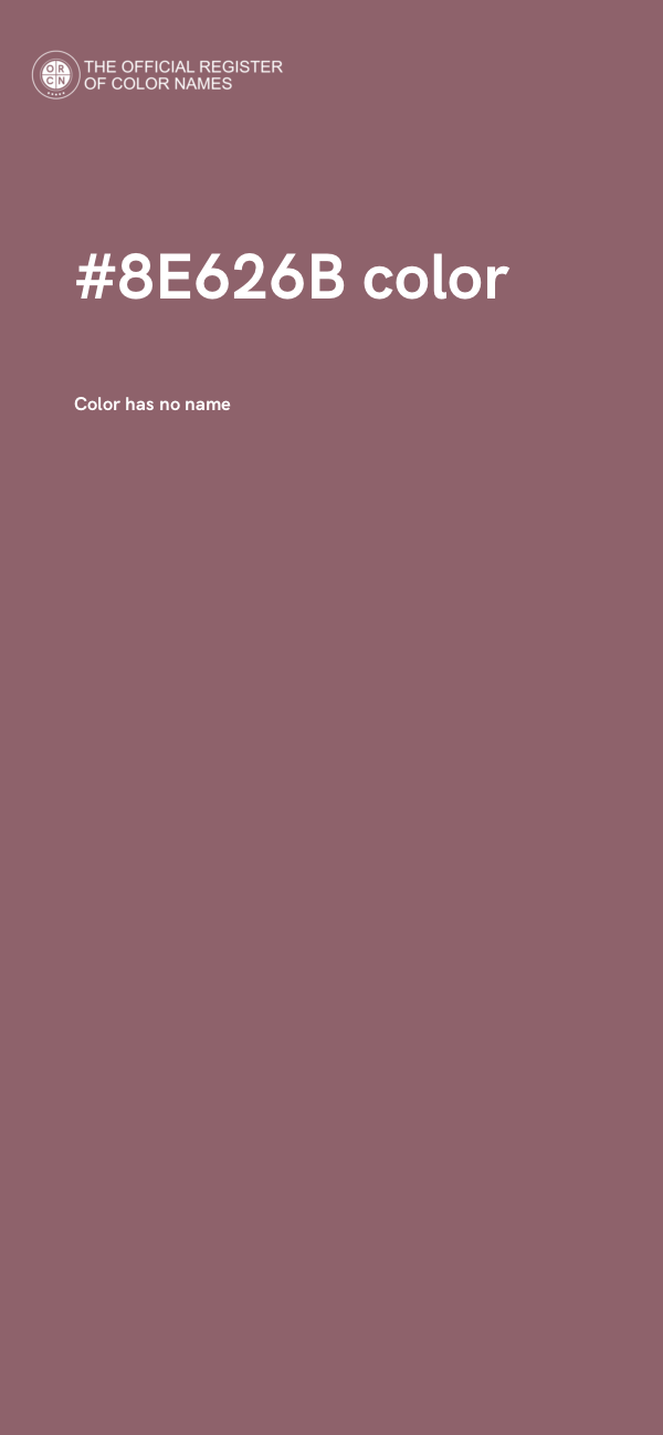 #8E626B color image