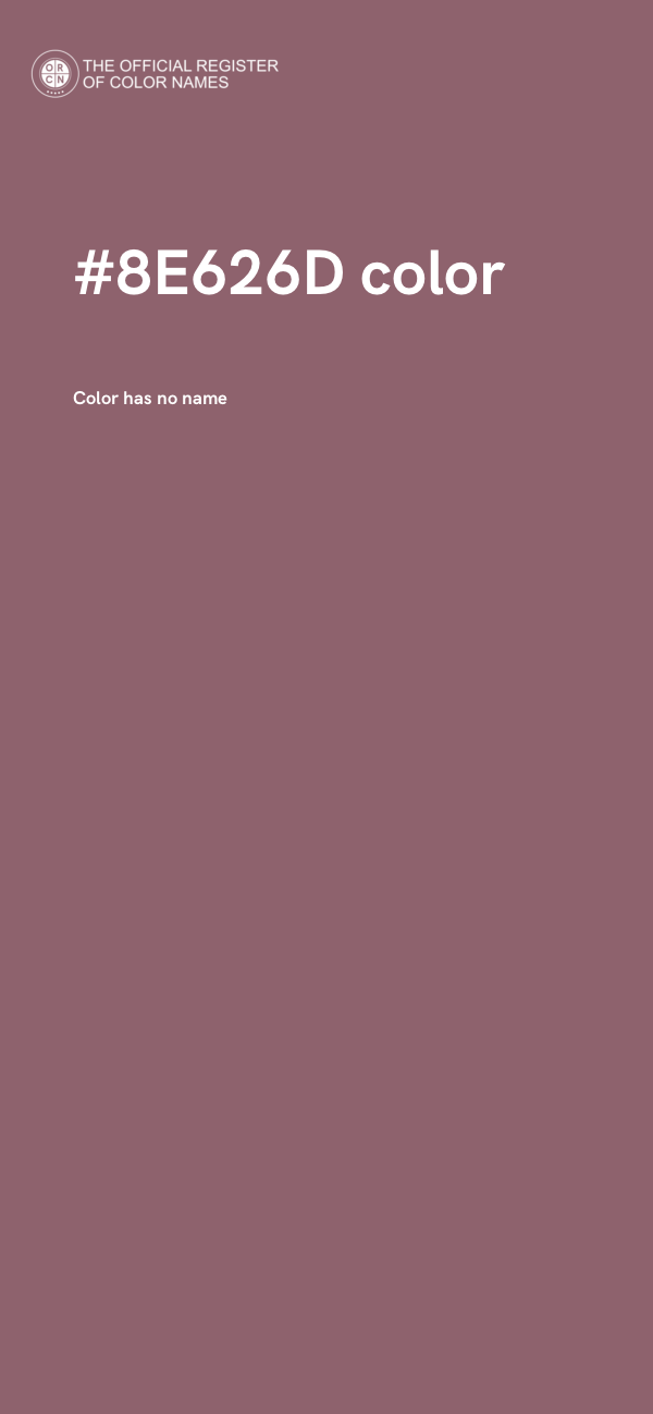 #8E626D color image