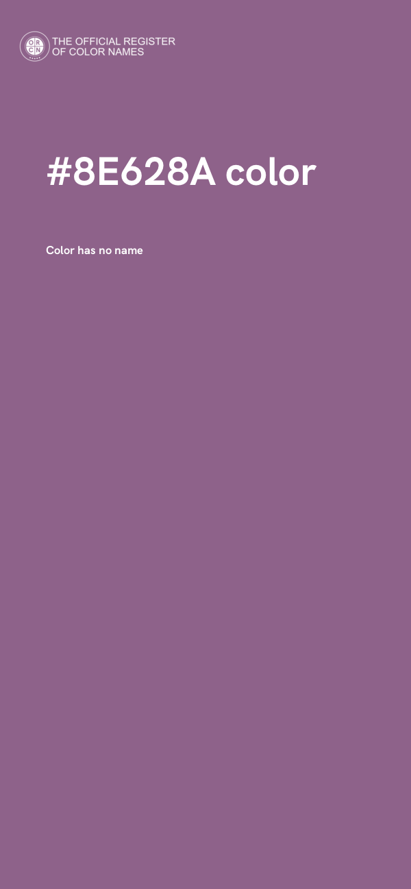 #8E628A color image