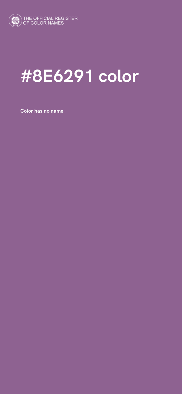 #8E6291 color image