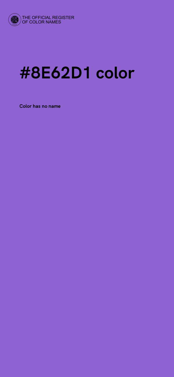 #8E62D1 color image