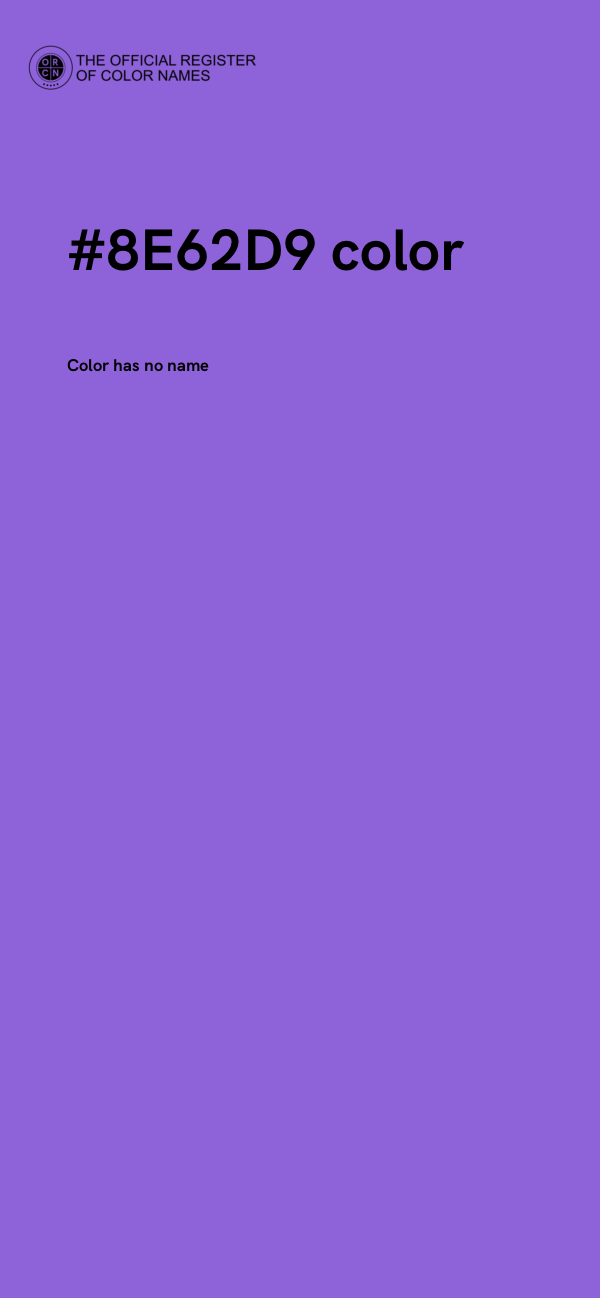 #8E62D9 color image