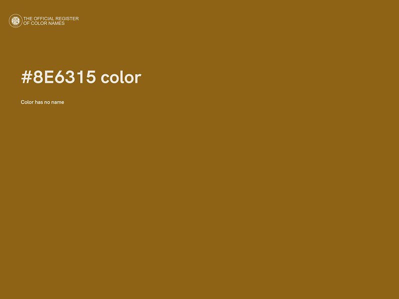 #8E6315 color image