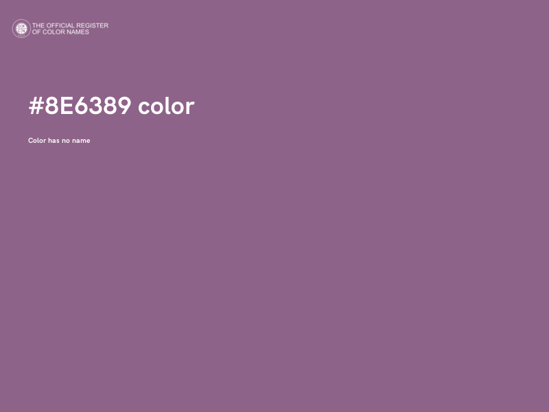 #8E6389 color image