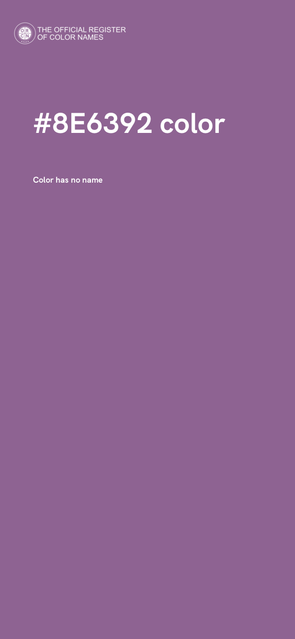 #8E6392 color image