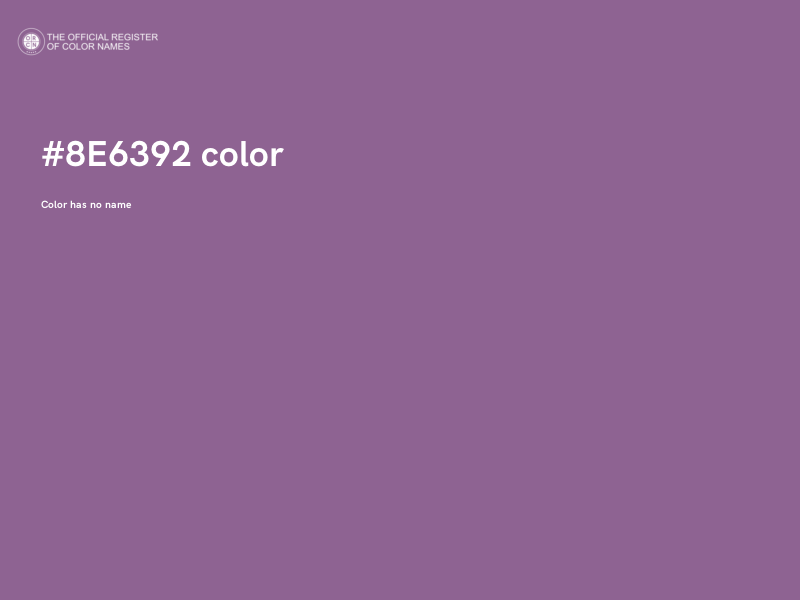 #8E6392 color image
