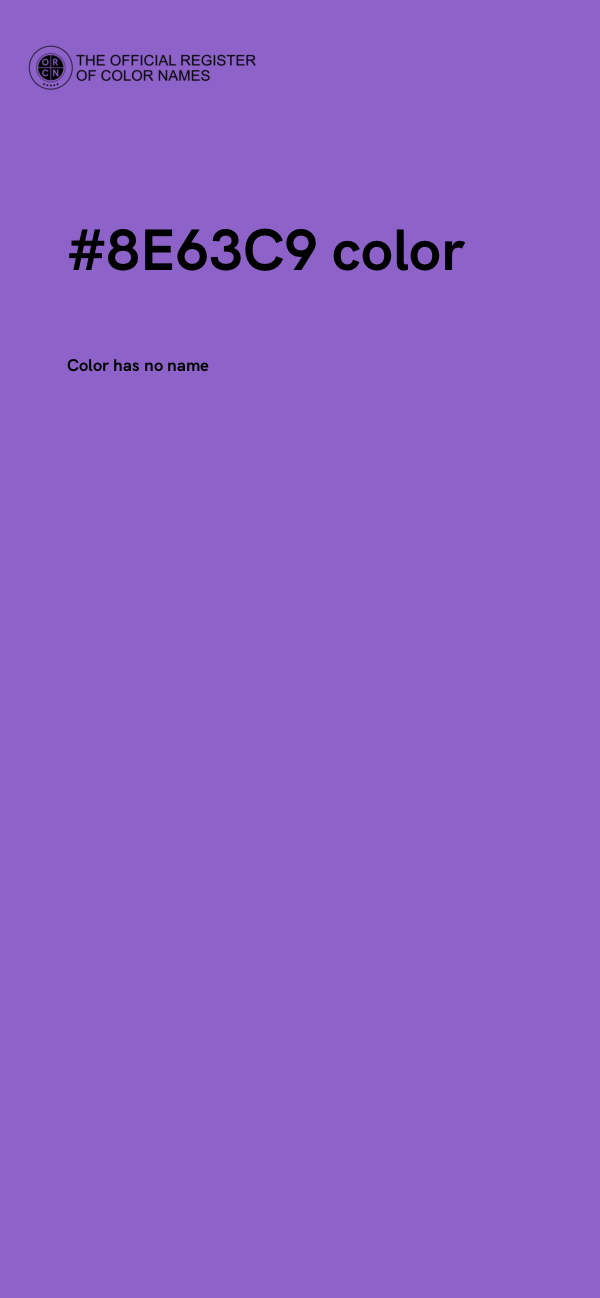 #8E63C9 color image