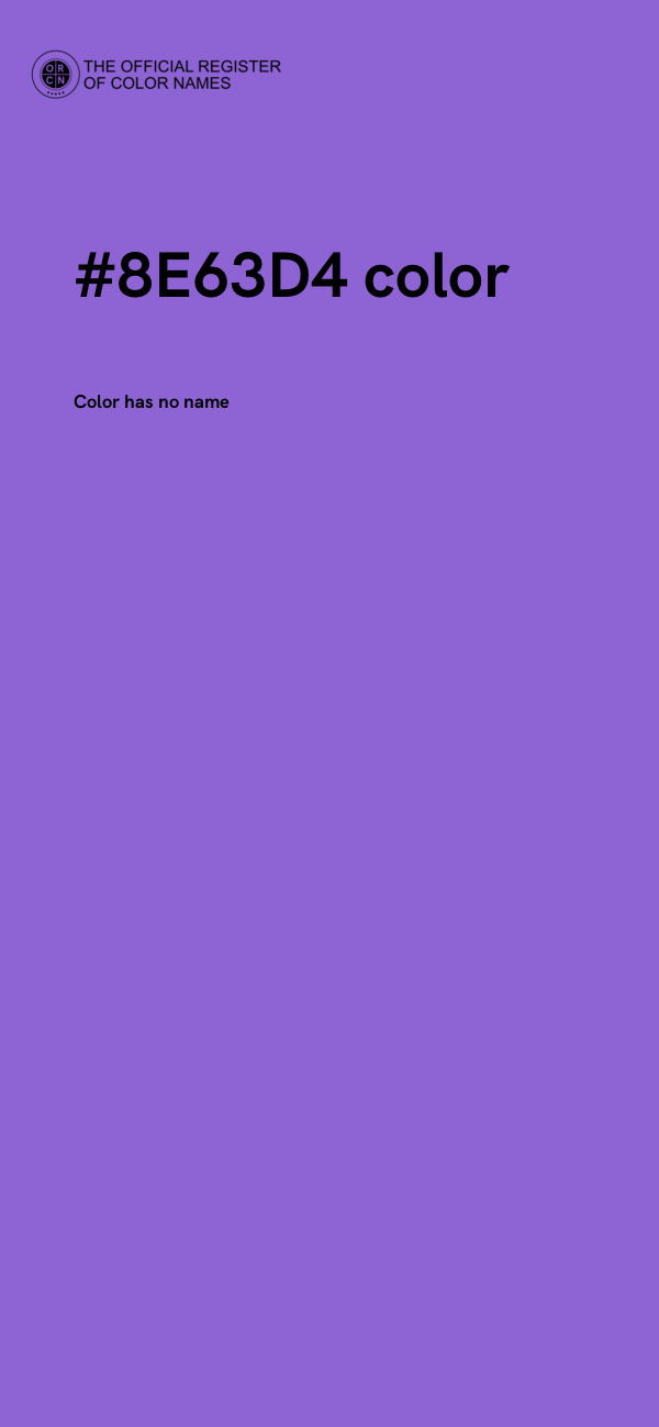 #8E63D4 color image