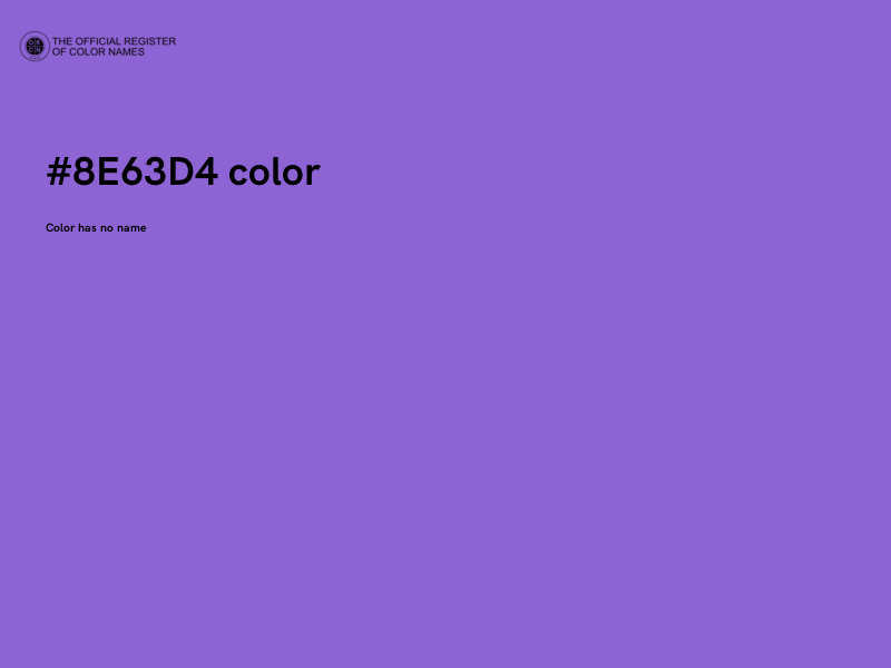 #8E63D4 color image