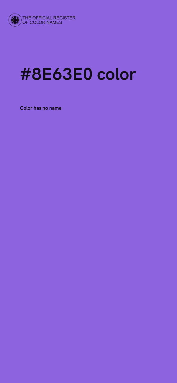 #8E63E0 color image