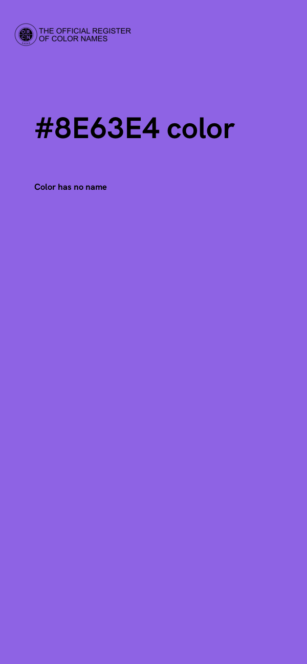 #8E63E4 color image