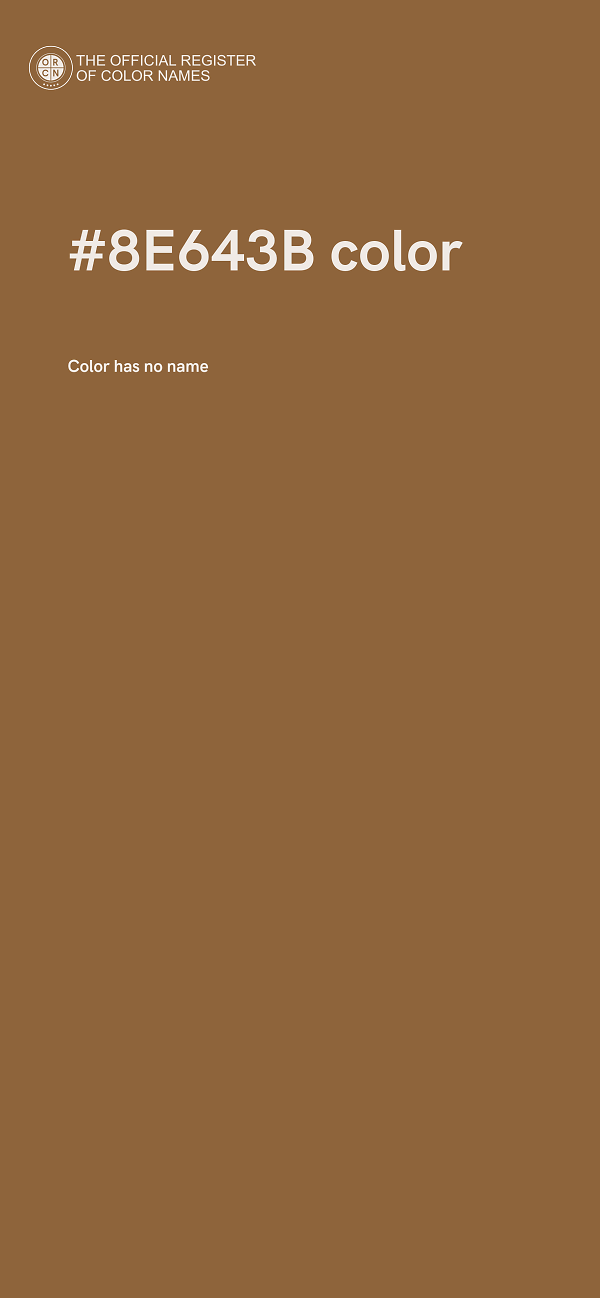 #8E643B color image