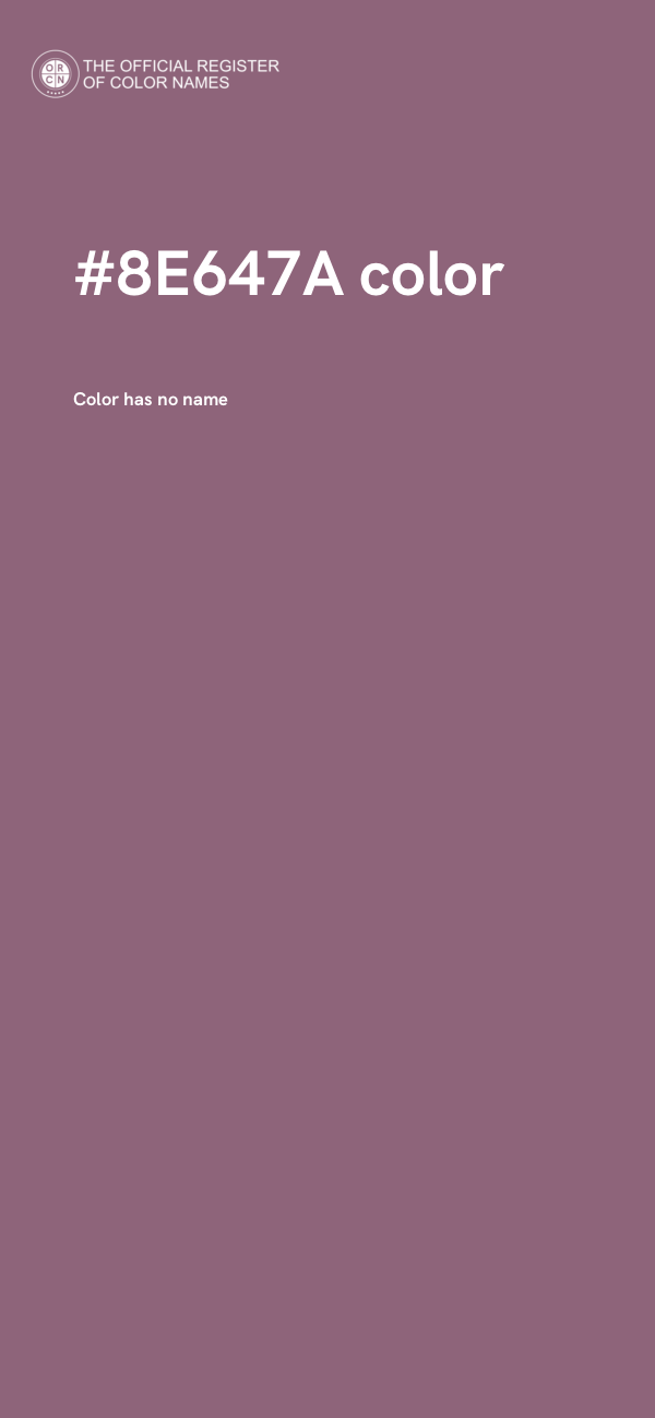 #8E647A color image