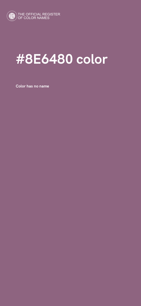 #8E6480 color image