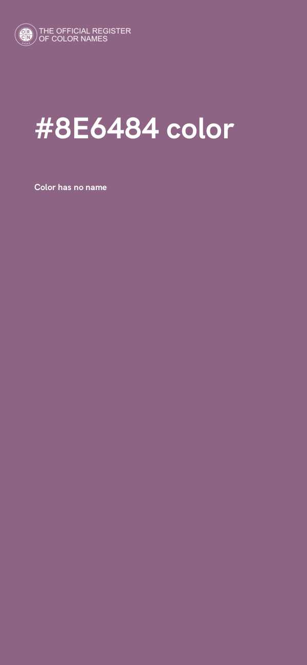#8E6484 color image