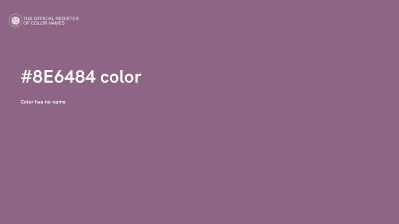 #8E6484 color image