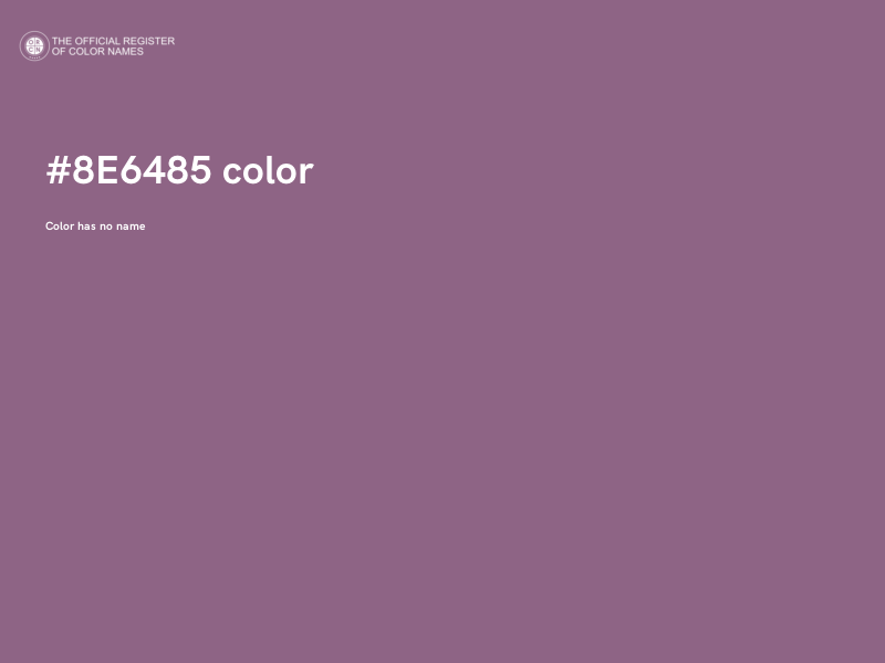 #8E6485 color image